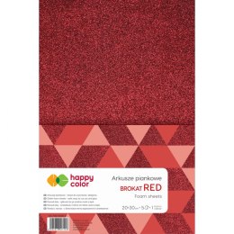 Arkusz piankowy Happy Color kolor: czerwony 5 ark. [mm:] 20x30 (HA 7132 2030-2)
