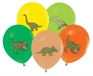 Balon gumowy Godan dinozaury mix 12cal (GZ-DIN5)