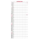 Kalendarz ścienny Avanti TERMINARZ wieloplanszowy paskowy 220mm x 490mm (KPD-6)
