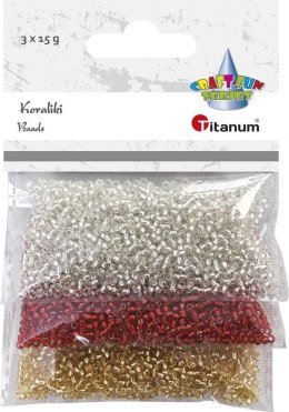 Koraliki kreatywne Titanum Craft-Fun Series 3 kolory