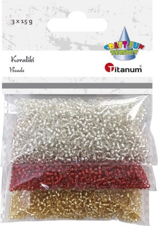 Koraliki kreatywne Craft-Fun Series 3 kolory Titanum