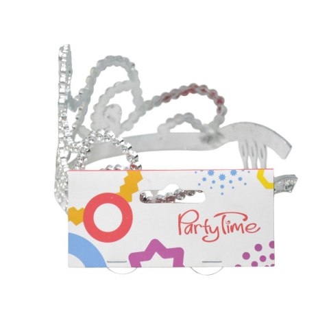 Korona Tiara księżniczki srebrna i złota Arpex (SR5044)