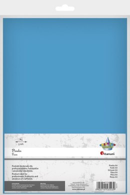 Arkusz piankowy Titanum Craft-Fun Series pianka dekoracyjna A4 5 szt. kolor: niebieski 5 ark. (6113)