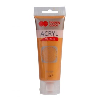 Farba akrylowa florenckie złoto metalik kolor: miedziany 75ml Happy Color (HA 7370 0075-117)