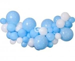 Girlanda balonowa baby blue, 65 szt. Godan (031348)