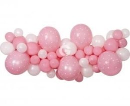 Girlanda balonowa baby pink, 65 szt. Godan (031355)