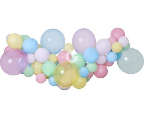 Girlanda balonowa pastelowa 65szt. Godan (031324)