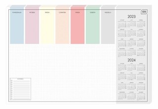 Kalendarz biurkowy BIUWAR 2027 Color 590mm x 400mm Interdruk (59x40 cm 30kart.)
