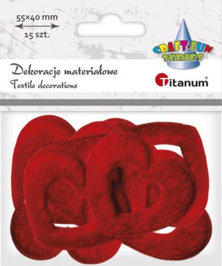 Ozdoba materiałowa Craft-Fun Series serce Titanum (BY163)