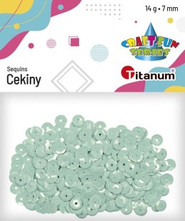 Cekiny Titanum Craft-Fun Series okrągłe 7mm seledyn 14g