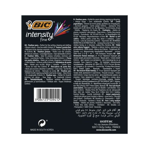 Cienkopis POINT wkład mix 0,4mm 10kol. Bic (953034)