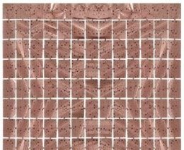 Dekoracja Godan Kurtyna B&C Kwadrat-gwiazdki, metaliczna różowo-złota, 100x200 cm (SH-KKGR)