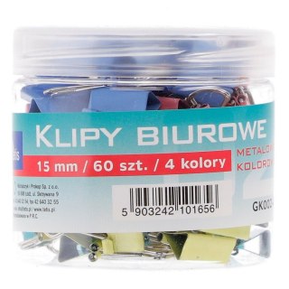 Klipy pastelowy 15mm mix Tetis (GK002-A)