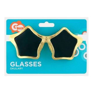 Kostium okulary gwiazdki złote Godan (OKGZ-YH)