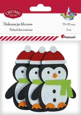 Ozdoba filcowa Titanum Craft-Fun Series pingwiny (EA531)