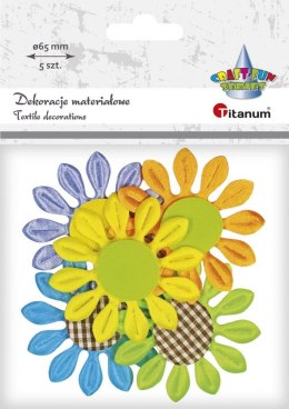 Ozdoba materiałowa Titanum Craft-Fun Series kwiaty (BY236)