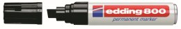 Marker permanentny Edding, czarny 4,0-12,0mm ścięta końcówka (800)