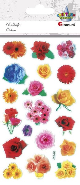 Naklejka (nalepka) Craft-Fun Series Kwiaty wypukłe Titanum (JN-U058)