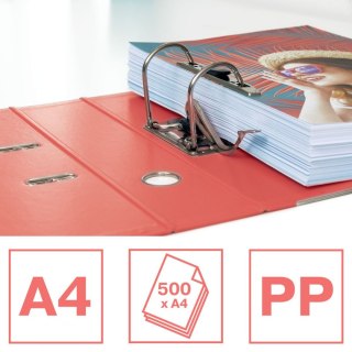 Segregator dźwigniowy No.1 Colour Breeze A4 75mm koralowy Esselte (628431)