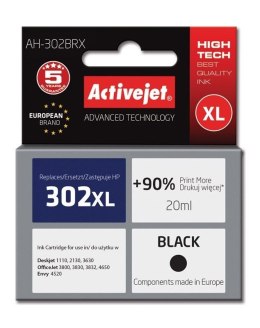 Tusz (cartridge) alternatywny HP 302XL F6U68AE czarny 20ml Activejet (EXPACJAHP0234)