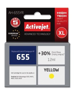 Tusz (cartridge) alternatywny HP 655 CZ112AE żółty Activejet (EXPACJAHP0217)
