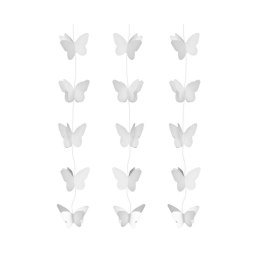 Girlanda Godan Motylki Białe (WM-DWMB)