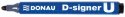 Marker permanentny Donau D-Signer, czarny 2-5mm okrągła końcówka (7371001-01PL)