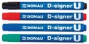 Marker permanentny Donau D-Signer, niebieski 2,0-4,0mm okrągła końcówka (7371001-10PL)