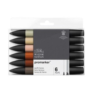 Marker specjalistyczny Zestaw 6szt earth tones Winsor (0290160)