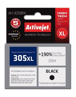 Tusz (cartridge) alternatywny HP 305XL 3YM62AE czarny 20ml Activejet (EXPACJAHP0332)