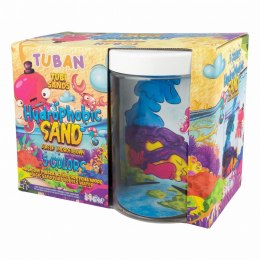 Zestaw kreatywny dla dzieci Piasek hydrofobowy 5 kolorów + akwarium Tuban