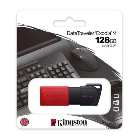 Kingston pamięć DataTraveler Exodia M | USB 3.2 | Gen 1 | 128GB