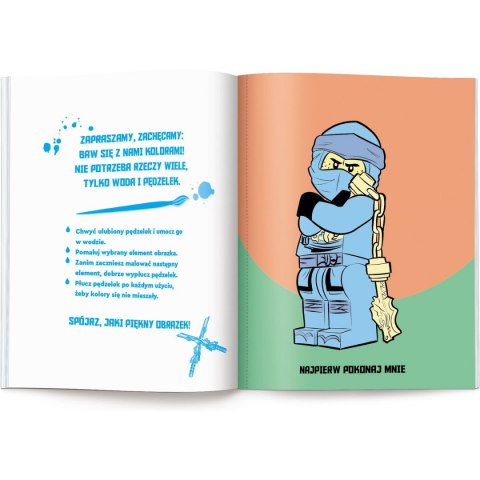 Książka dla dzieci Ameet Lego Ninjago. Maluj wodą Książka dla dzieci Ameet Lego Ninjago. Maluj wodą