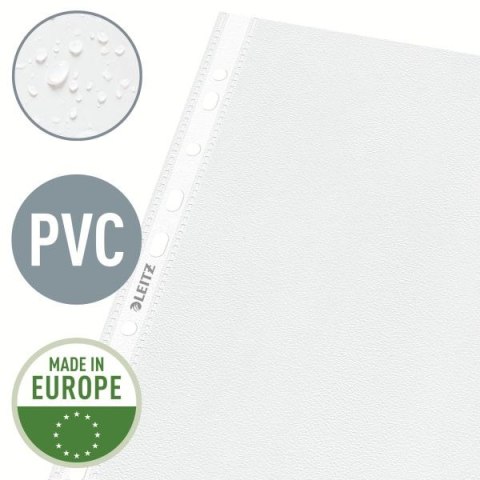 Koszulki na dokumenty poszerzana krystaliczne A4 kolor: przezroczysty typu U 170 mic. Leitz (47561003)