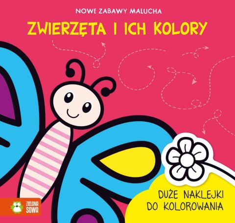 Książeczka edukacyjna Nowe zabawy malucha. Zwierzęta i ich kolory Zielona Sowa