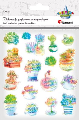 Naklejka (nalepka) Craft-Fun Series Kwiaty z diamencikiem Titanum