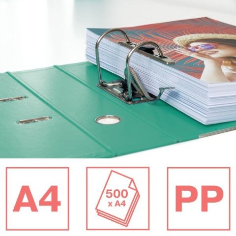 Segregator dźwigniowy No.1 Colour Breeze A4 75mm zielony Esselte (626505)