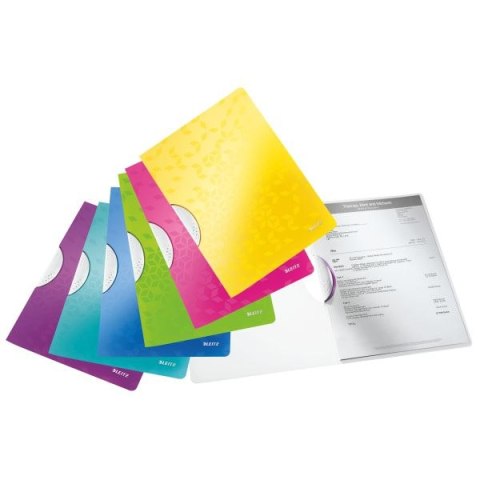 Skoroszyt Leitz Wow ColorClip A4 czarny plastik (41850095) Skoroszyt Leitz Wow ColorClip A4 czarny plastik (41850095)