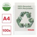 Koszulki na dokumenty Esselte Recycled Maxi groszkowa A4 kolor: bezbarwny typu U 100 mic. (627503)