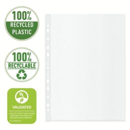 Koszulki na dokumenty Esselte Recycled groszkowa A4 kolor: bezbarwny typu U 100 mic. (627501)