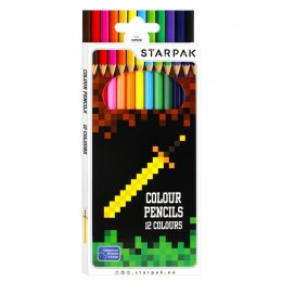 Kredki ołówkowe Starpak Pixel 12 kol. (484791)