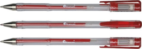 Długopis GA1030 wkład czerwony 0,7mm Titanum (GA1030)