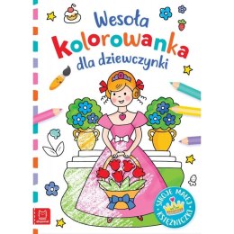 Książeczka edukacyjna Wesoła kolorowanka dla dziewczynki. Stroje małej księżniczki Aksjomat