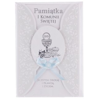 Kartka składana B6 laurka B6 exclusive satyna komunia (5902221807909)