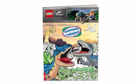 Książka dla dzieci LEGO® Jurassic World™. Kolorowanka z Naklejkami Ameet