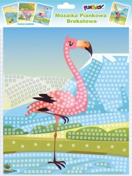 Mozaika Fun&Joy Glitter Animals 4 wzory: papuga, flaming, słoń, hipopotam (FJSR2201)