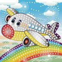 Mozaika Glitter SAMOLOT Fun&Joy (FJSR2202)