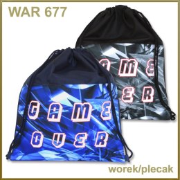 Plecak (worek) na sznurkach Warta Game Over (WAR-677)