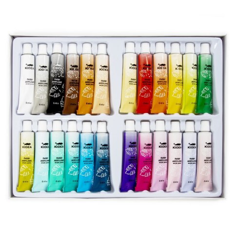 Farby akwarelowe Kidea 6ml 24 kolor. (FAA24KA) Farby akwarelowe Kidea 6ml 24 kolor. (FAA24KA)