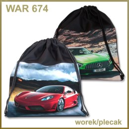 Plecak (worek) na sznurkach Warta Auta - mix (WAR-674)